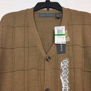 NWT Oscar de la Renta Button Down Cardigan size L